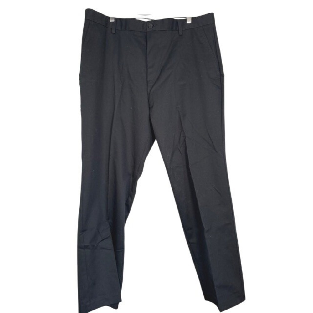 NWT Dockers Wing Anchor Black Flat Front‎ Dress Pants Mens 38 x 30 Cotton Blend